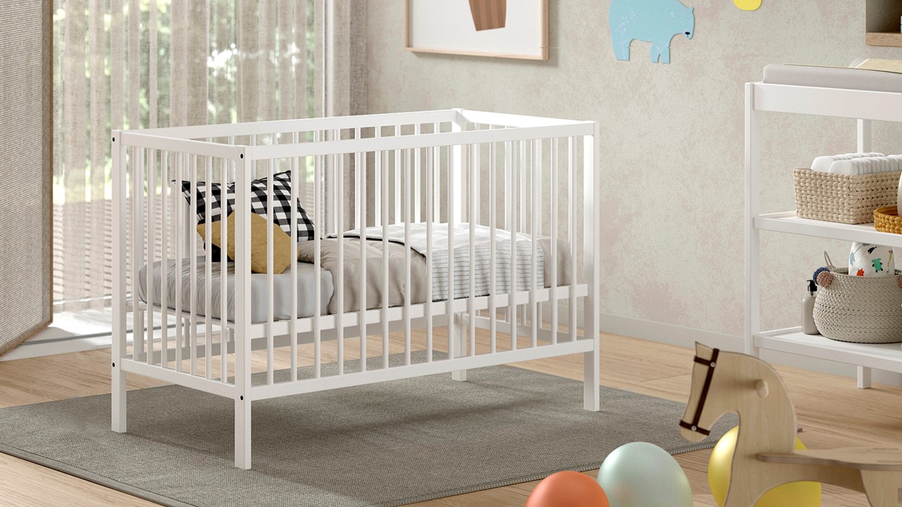 Babyledikant Dino 60x120 wit