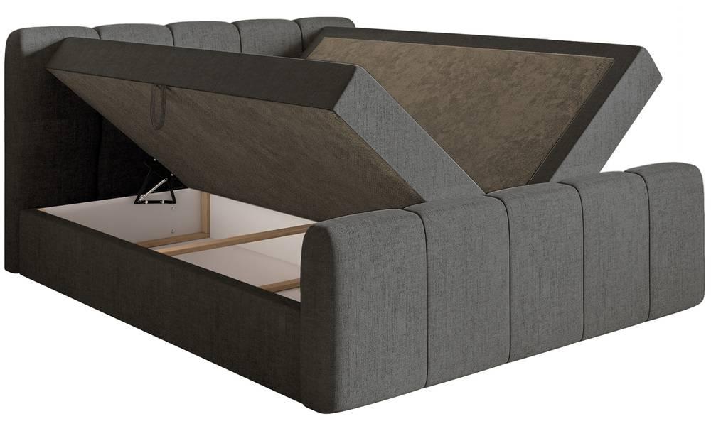 NADUVI Collection Boxspring Chloe 180x200 chenille met opbergruimte