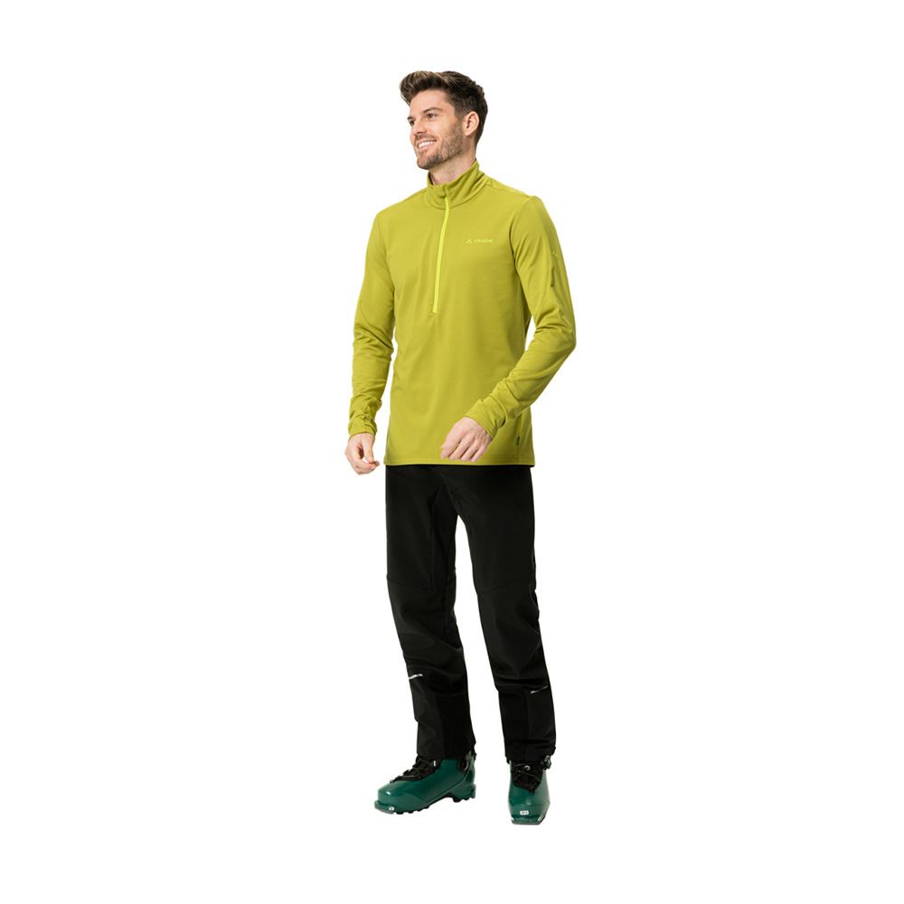 Vaude LIVIGNO HALFZIP II - Polaire Homme wild lime