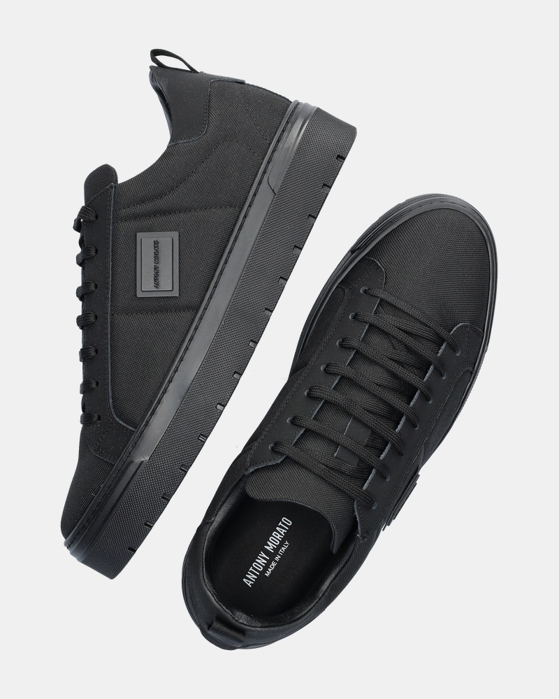 Antony Morato Metal Bold Lage sneakers  - zwart
