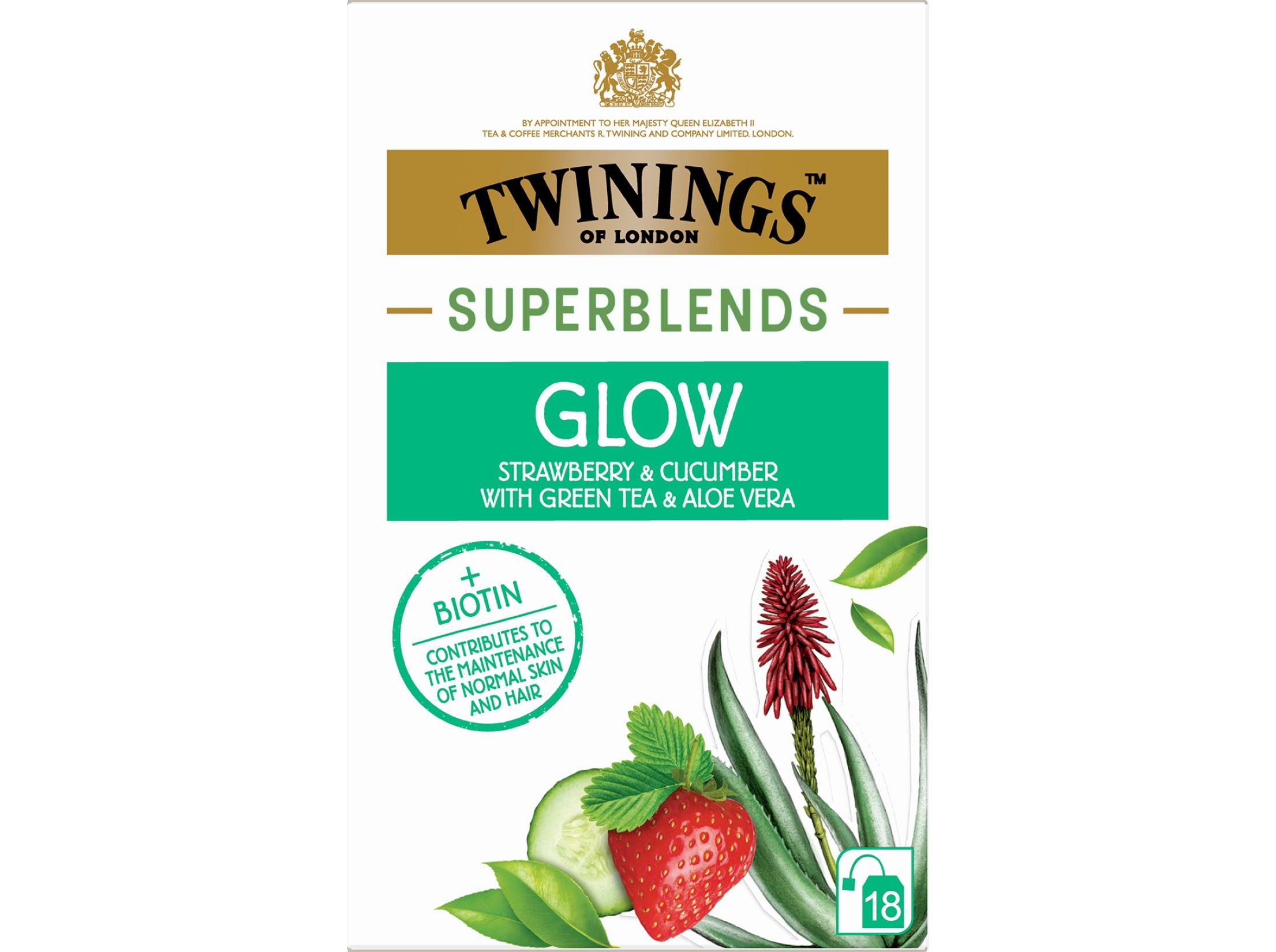 INFUSÃO TWININGS SUPERBLEND GLOW 18 SAQ