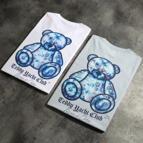 Tee Shirt Oversize Large Maison De Couture Blue Sapphire Bleu Ciel
