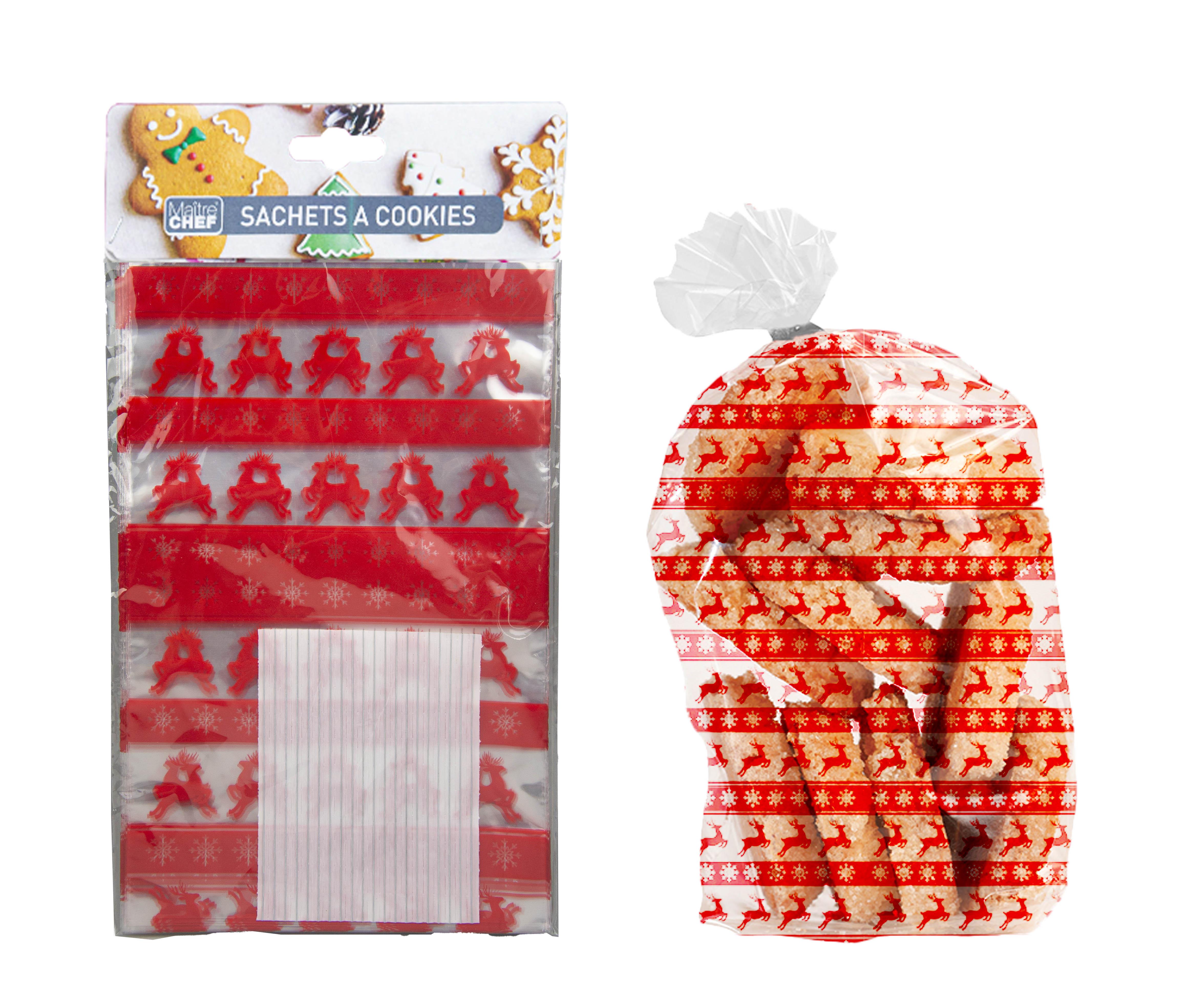 20 SACHETS COOKIE RENNES ROUGE