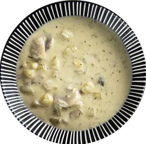 Kartoffel-Pilz-Cremesuppe mit Ei von Petr Bureš