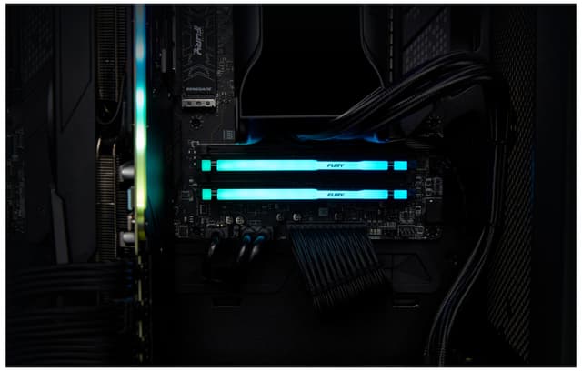 Kingston FURY Beast RGB 32GB DDR5 RAM 6400MT/s CL32 (sort)