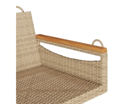 VIDAXL - Balancelle beige 63x62x40 cm résine tressée