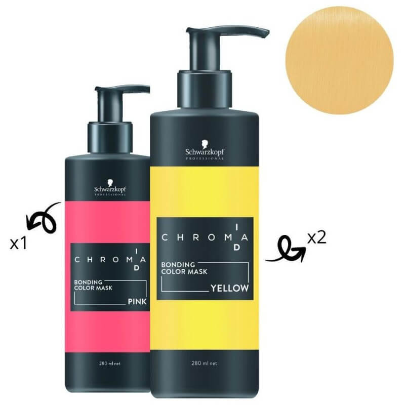 Masque nourrissant pigmenté jaune Chroma ID SCHWARZKOPF 280ML