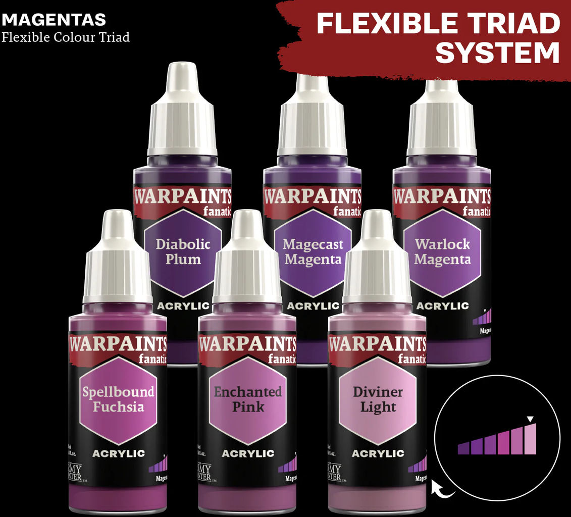 The Army Painter  Warpaints Fanatic: Magentas, Diabolic Plum (18 ml)    Intensives Magenta für fesselnde Farbakzente