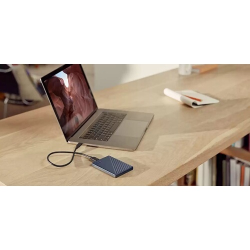 Disque dur externe Wd My Passport for Mac 6TB blue - Portable Hard Drive - Time Machine ready with password protection