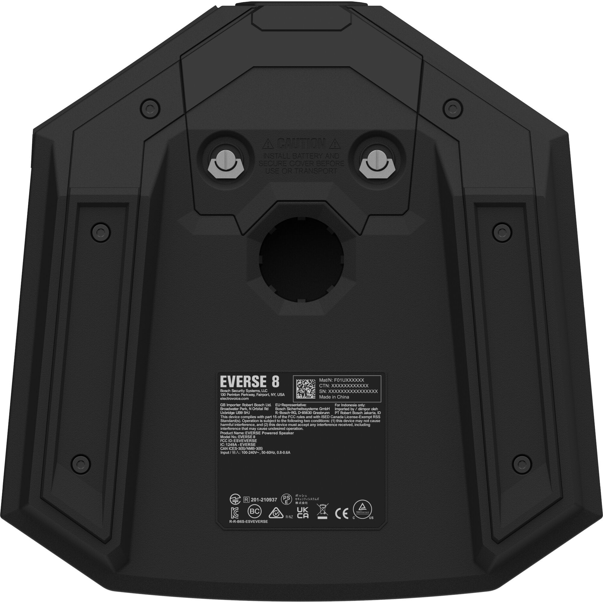 Electro-Voice Everse 8 weersbestendige mobiele accu-speaker (zwart)