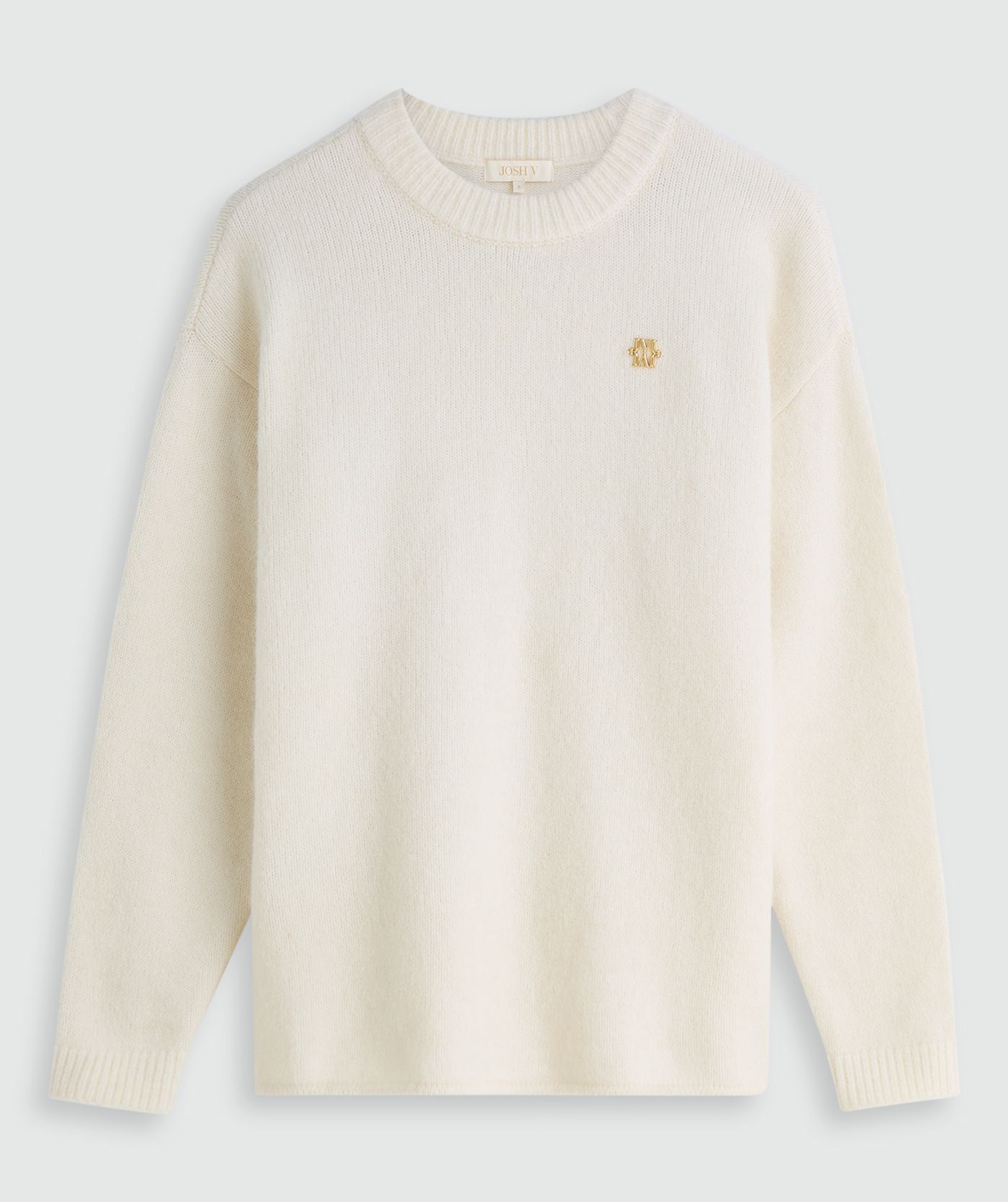 JV-ELINA oversized sweater met wol - cocoon white