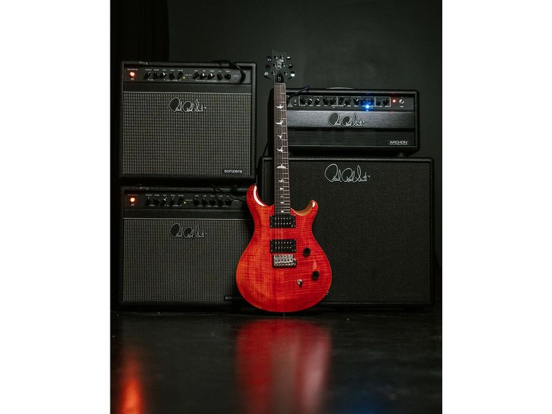 PRS Guitars E-Gitarre SE CE 24 Blood Orange Das süchtig machende Bolt-on-Gefühl