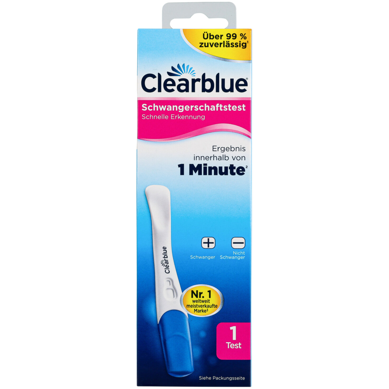 Clearblue Schwangerschaftstest Schnelle Erkennung