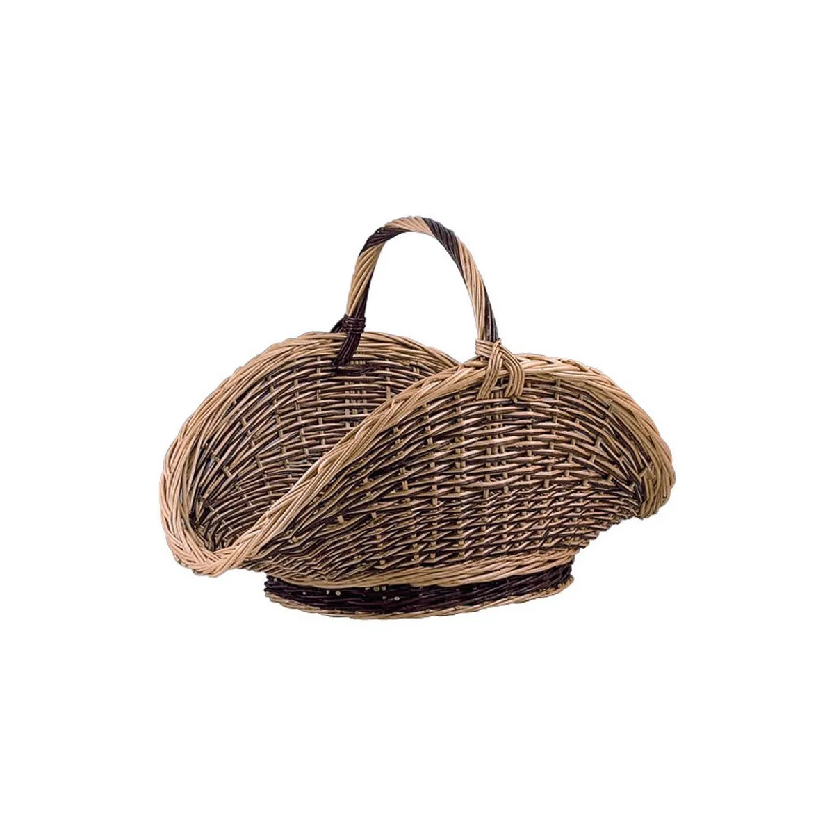 AUBRY GASPARD Panier à bûches Osier Buff