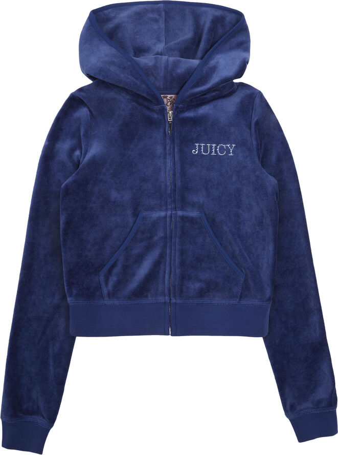 Juicy Couture HERITAGE CROWN ROBYN HOODIE Blue depths