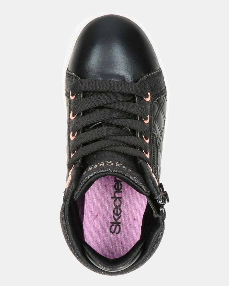 Skechers Quilted Sqaud Hoge sneakers  - zwart