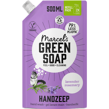 Marcel’s Green Soap handzeep Lavendel & Rozemarijn navulling - 500ml