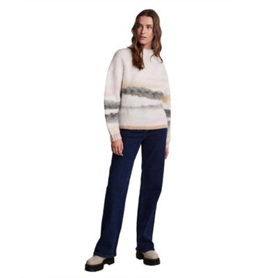 Pull femme Pcjeria High Neck Jacquard Knit PIECES