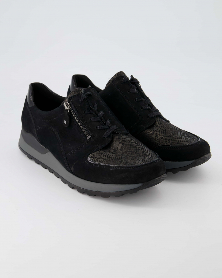 Waldläufer Hiroko-Soft Schnürschuhe in Schwarz