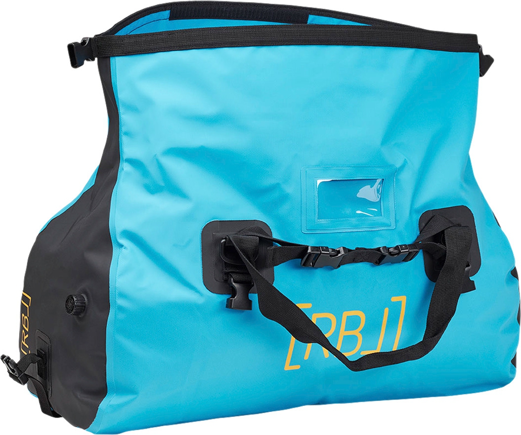 Rebel Outdoor Duffelbag / Wochenendtasche wasserdicht mit Roll-Top Verschluss 40 Liter blau