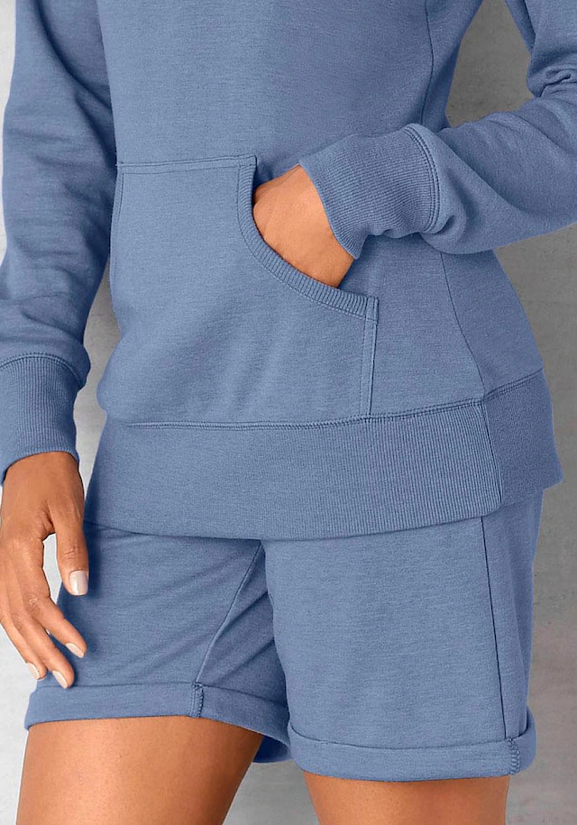 Bench. Loungewear Bermudas  mit aufgeschlagenen Beinsäumen und seitlichen Taschen, Loungewear