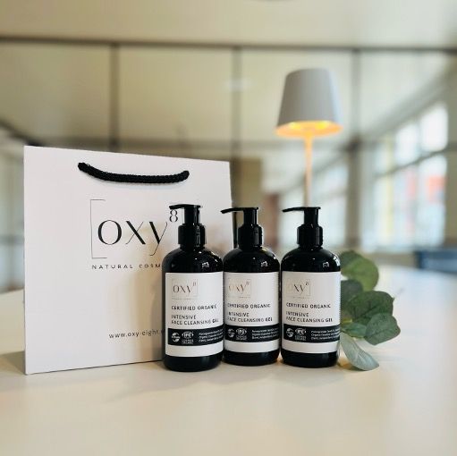 oxy8 Naturkosmetik INTENSIVE FACE CLEANSING GEL - Reinigungsgel - Sparset 3er Packung