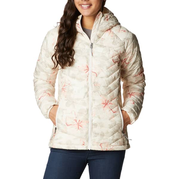 Doudoune randonnée COLUMBIA POWDER LITE HOODED JKT W CHALK AURELIAN