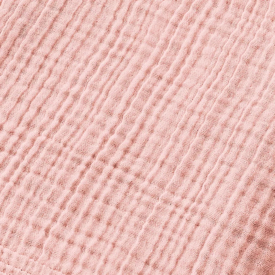 Peignoir de bain gaze de coton L/XL Gaïa Rose pêche