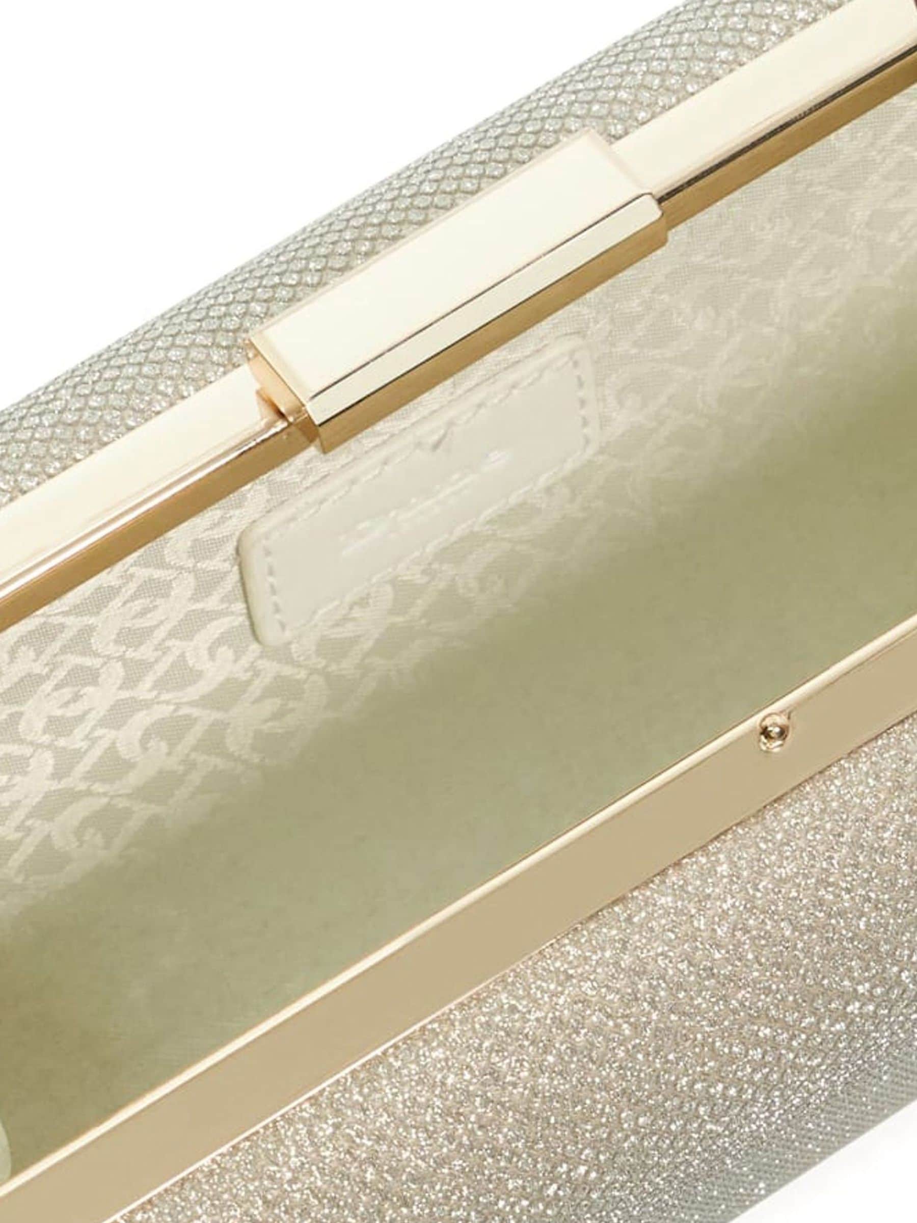 Goud - Dune London Bellaria - Hoekige clutch met frame