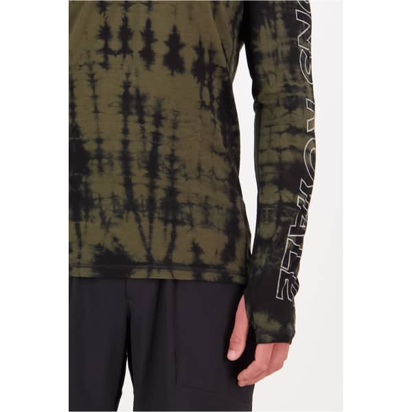 T-shirt thermique MONS ROYALE MONS ROYAL MENS TEMPLE LS OLIVE TIE DYE