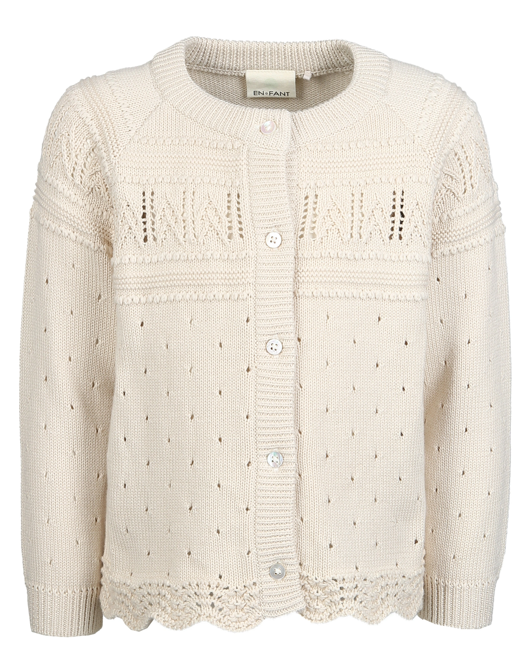 Cardigan PATTERN in eggnog
