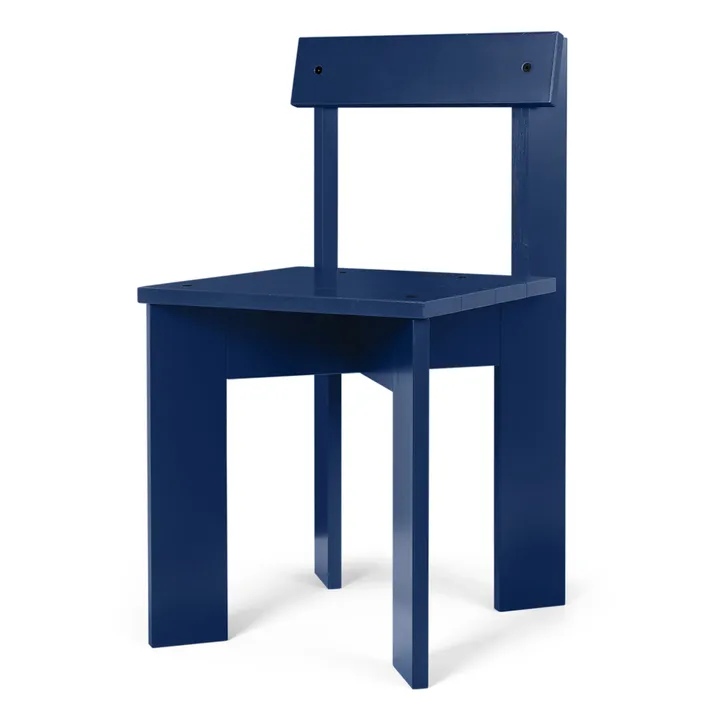 Ferm Living Chaise Ark en bois FSC | Bleu