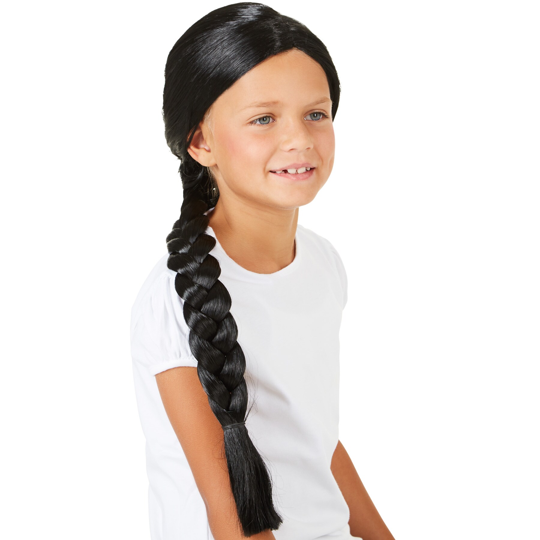 tectake® Kinderperücke langer Zopf