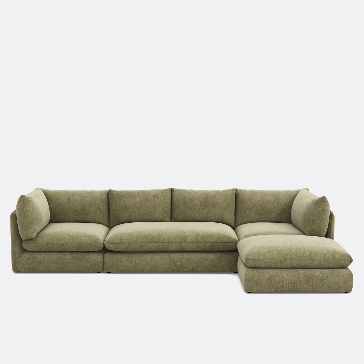 LA REDOUTE INTERIEURS<br>Sofá modular de 2 lugares. poliéster manchado, Malo