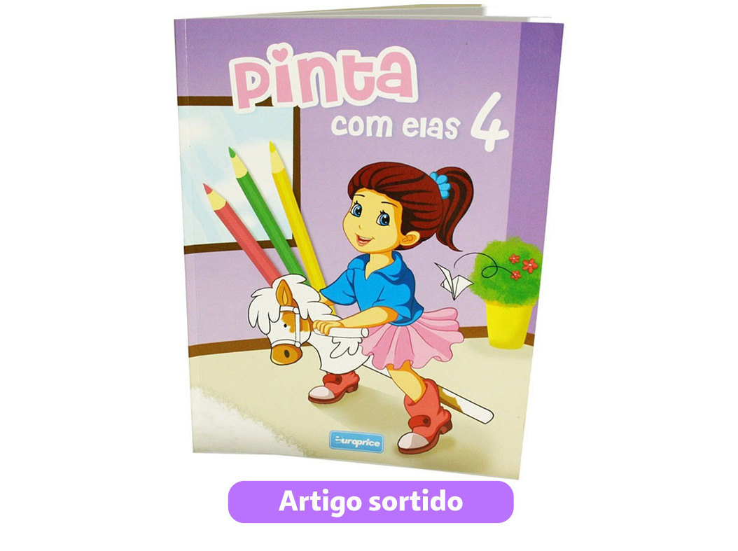 LIVRO PINTA COM ELAS MODELOS SORTIDOS