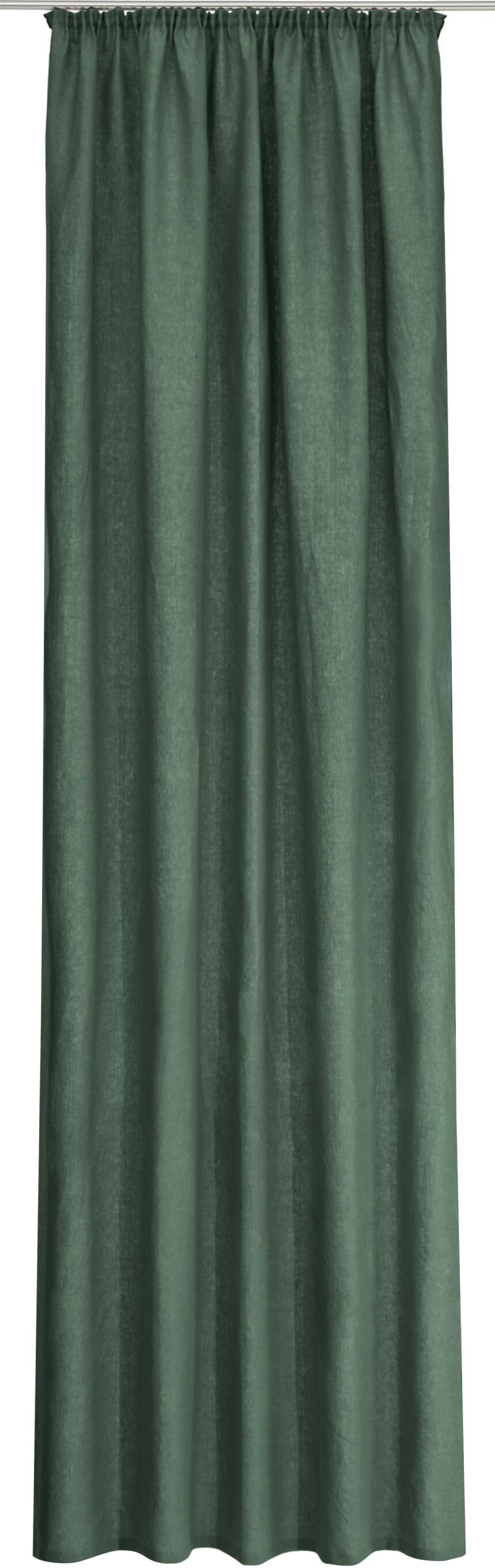ORLANDO Fertigvorhang blickdicht - Dunkelgrün / B: 140.0 cm x H: 270.0 cm
