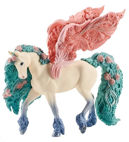 Schleich Bayala - H:14 cm - Blåmsterpegasus 70590