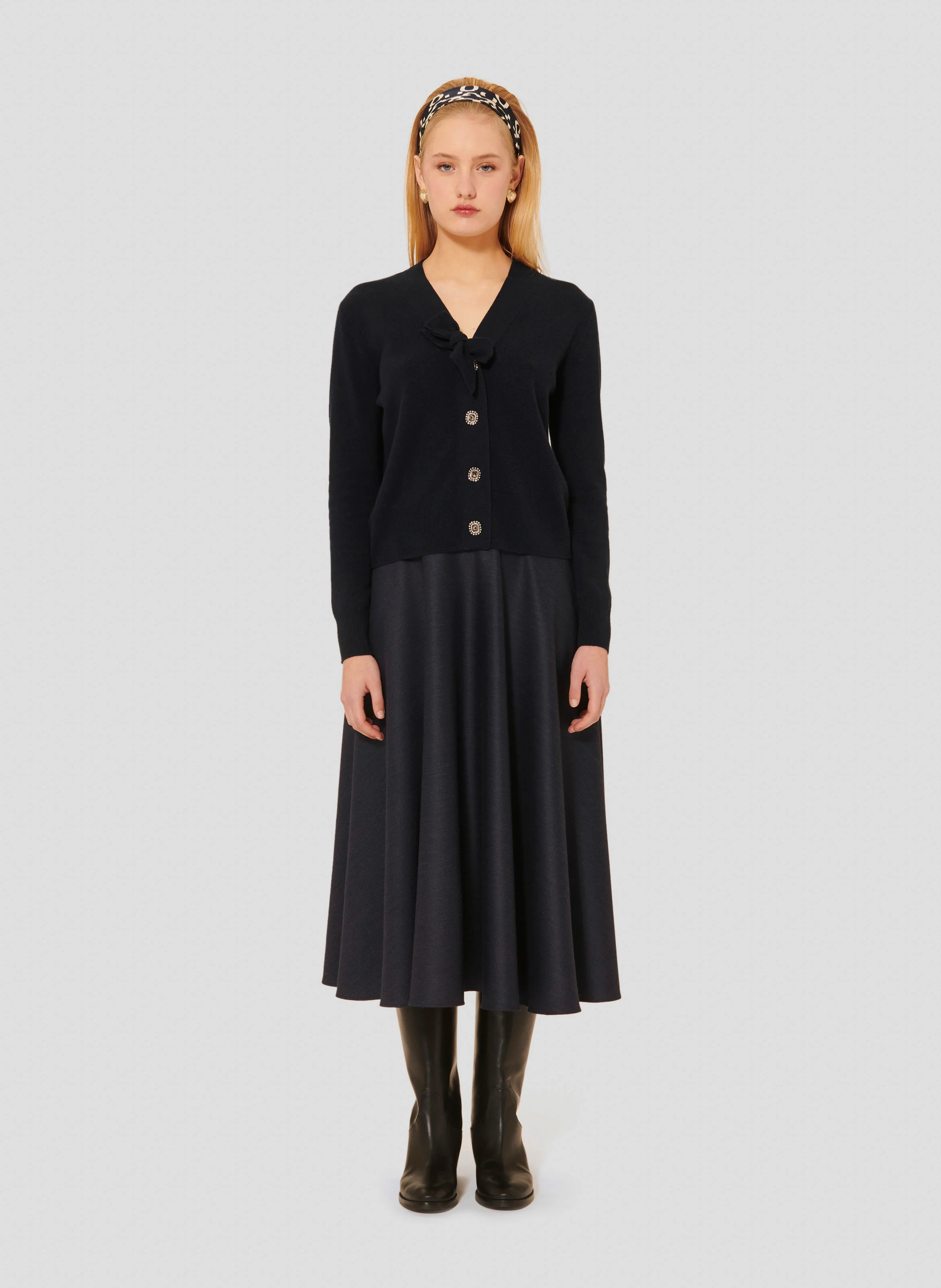 GERMAIN - Gilet droit en laine | Bleu