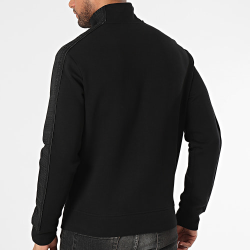 Sweat Zippé A Bandes 6R1MF1 Noir