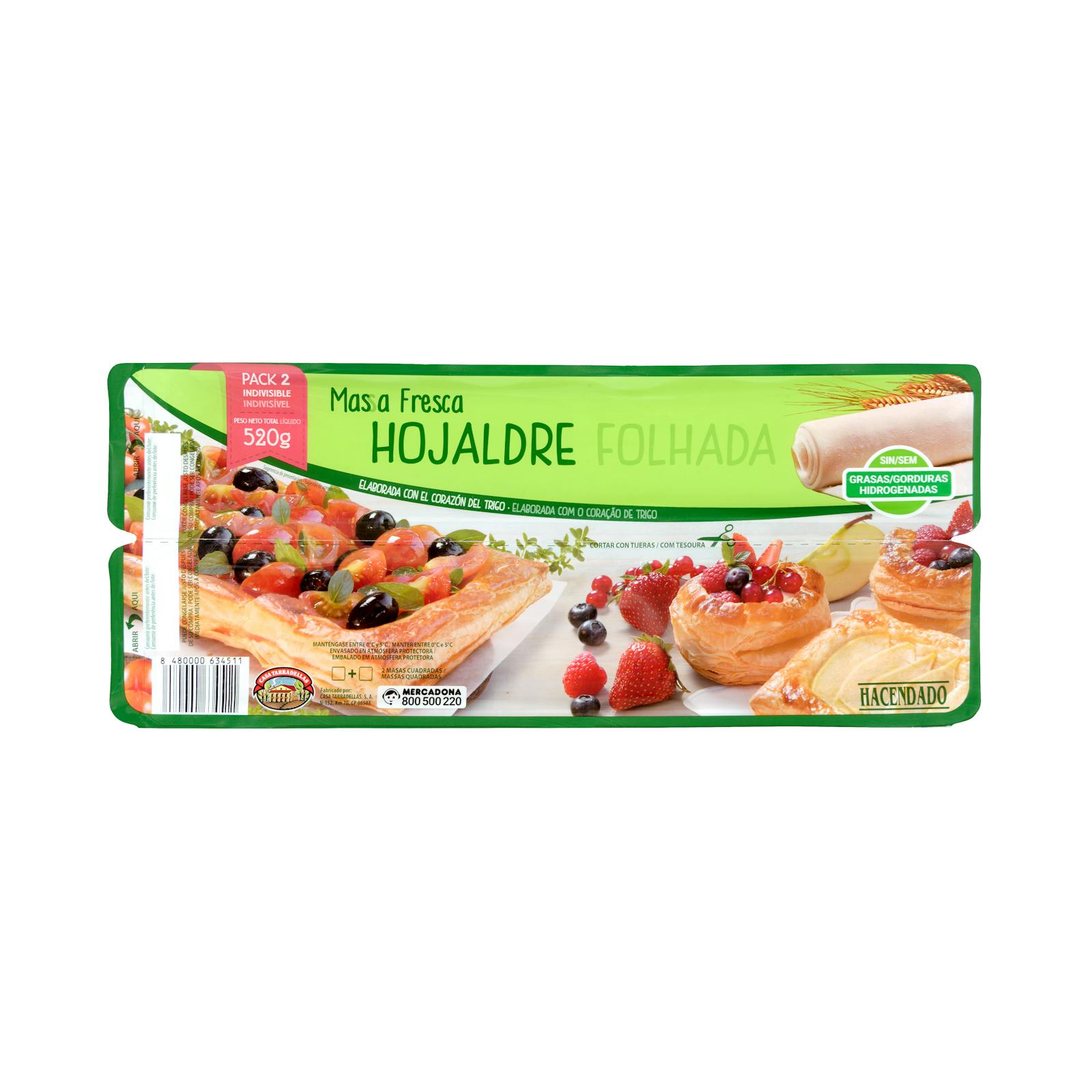 Pâte feuilletée fraîche Hacendado