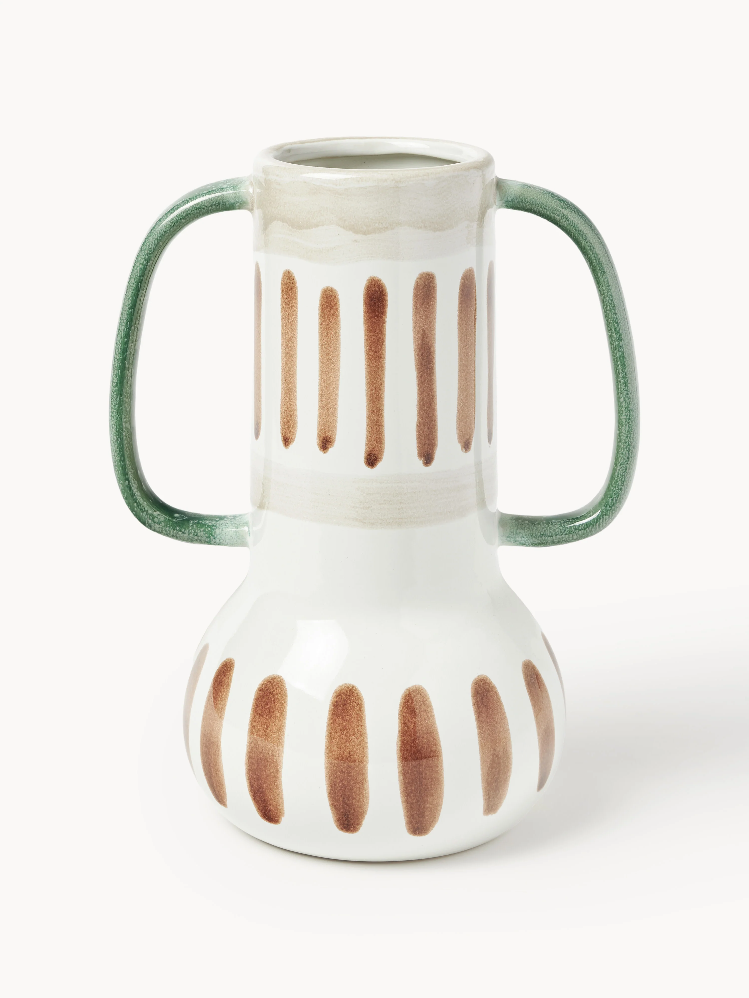 Handbeschilderde vaas Lise, H 30 cm