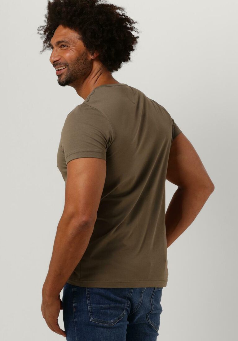 TOMMY HILFIGER donkergroene tommy hilfiger t-shirt stretch extra slim fit tee