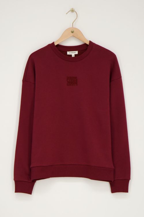 Donkerrode sweater 