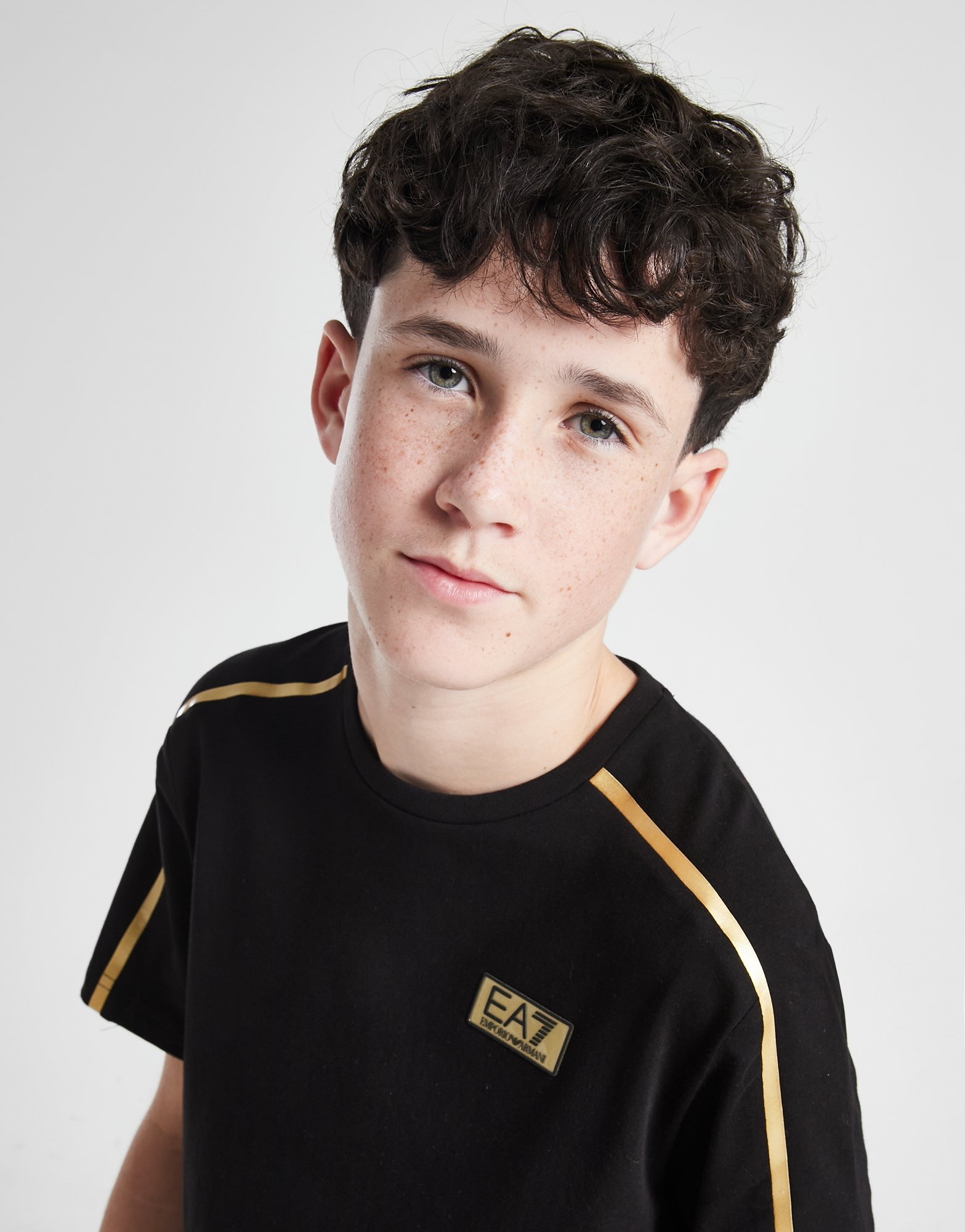Emporio Armani EA7 T-shirt Premium Glod Logo Junior