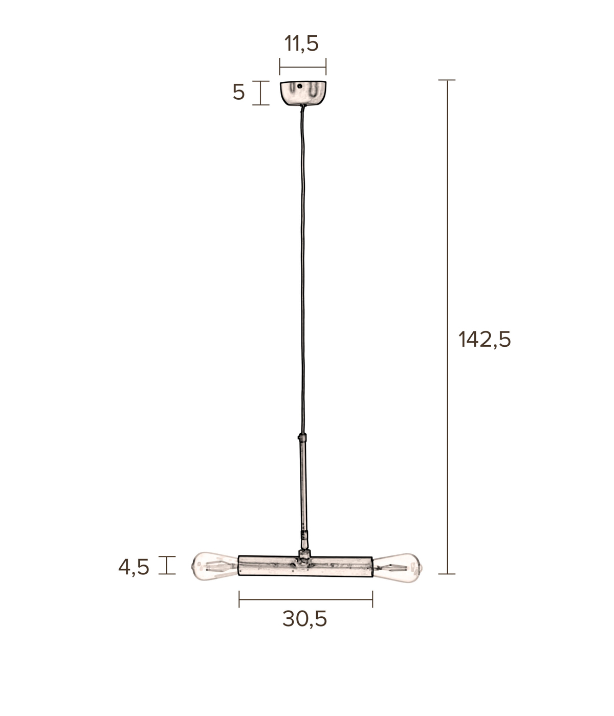 Hanglamp Doppio Dutchbone Doppio hanglamp