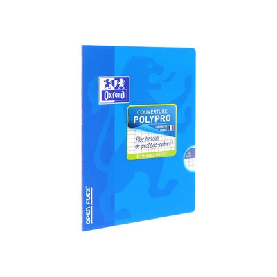 Oxford Openflex - Cahier polypro 17 x 22 cm - 96 pages - petits carreaux (5x5 mm) - disponible dans différentes couleurs