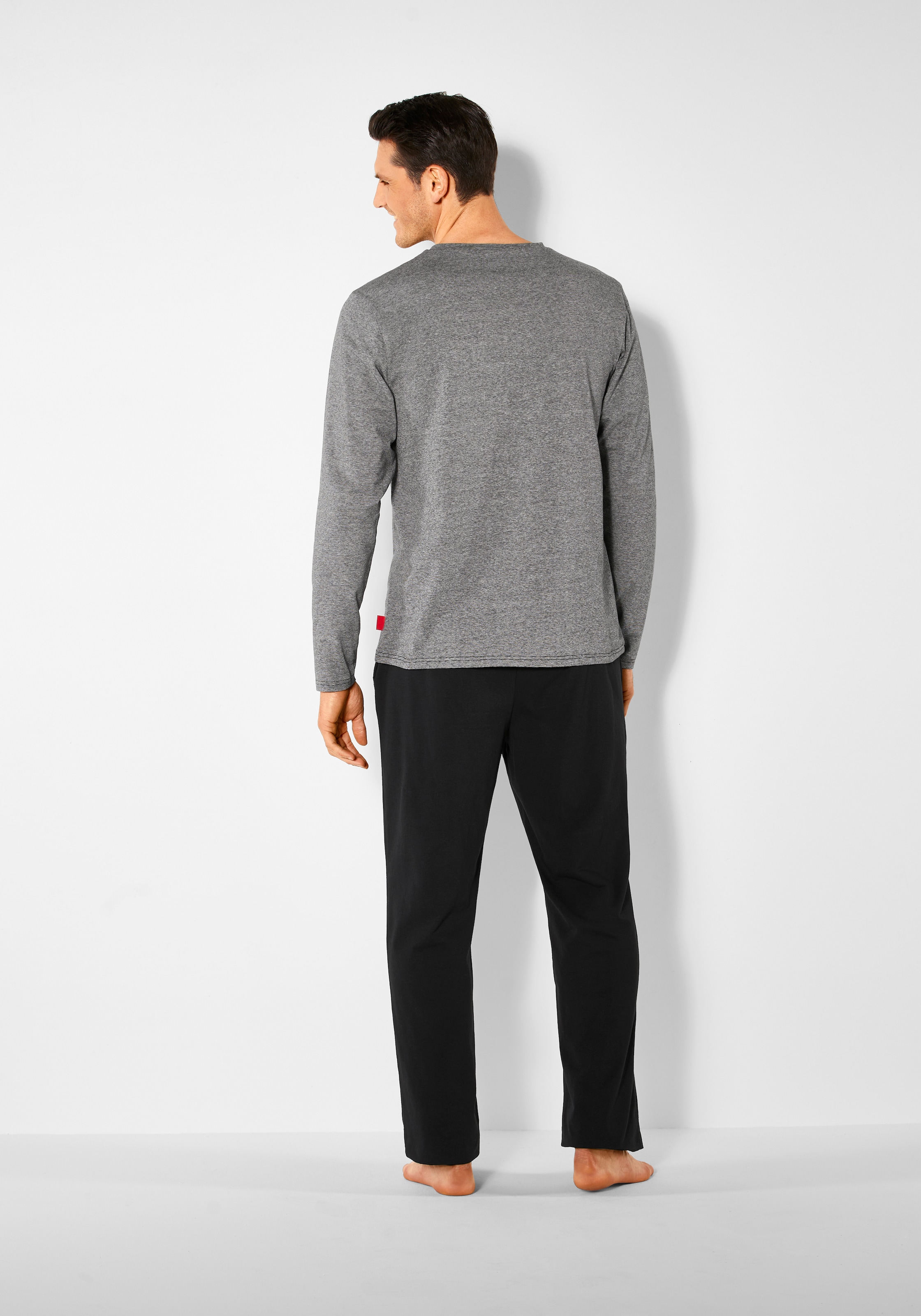s.Oliver Pyjama, 2 Schlafanzug mit Knopfleiste