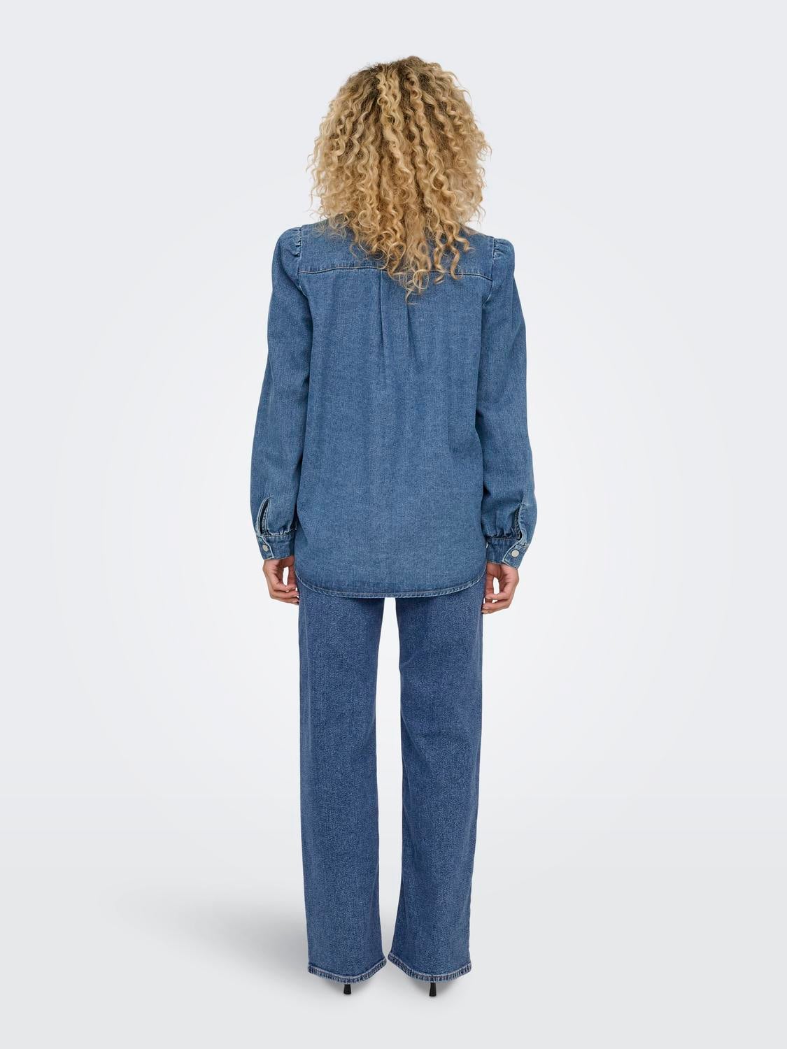 ONLBELLE Jeanshemd Medium Blue Denim