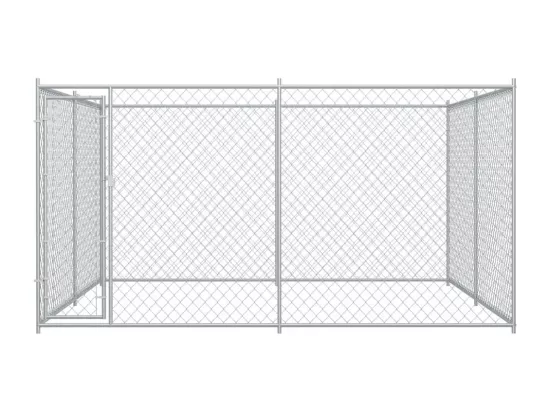 Chenil extérieur cage enclos 383 x 383 x 185 cm 02_0000462
