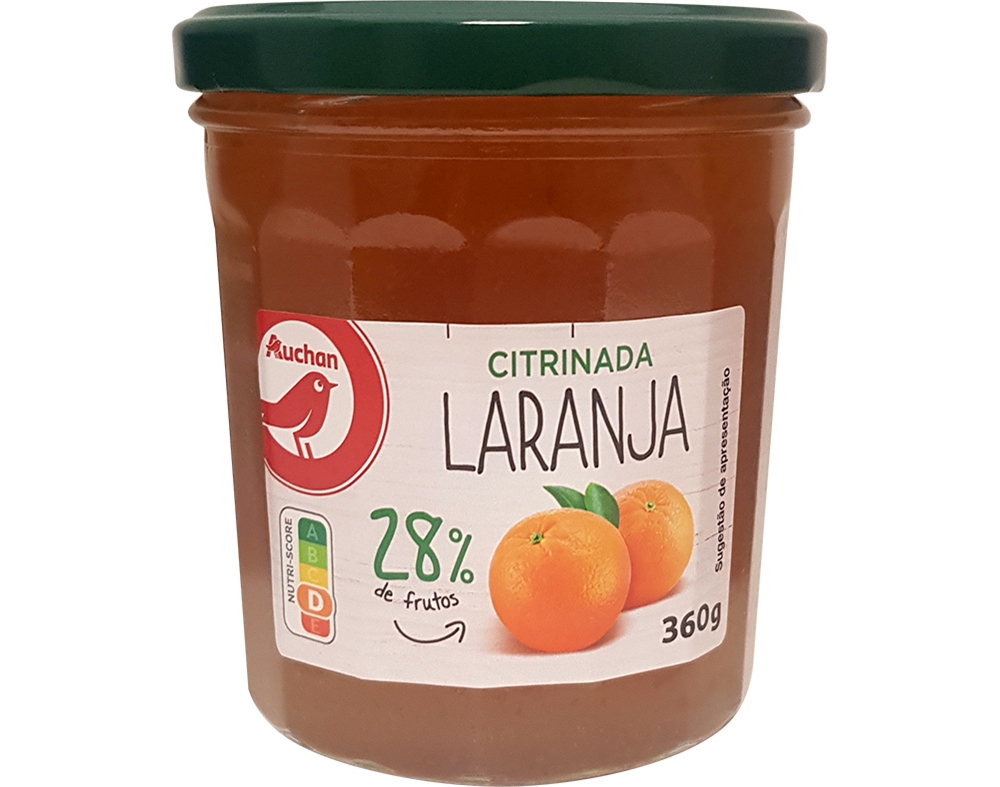 CITRINADA AUCHAN 28% DE FRUTOS LARANJA 360G